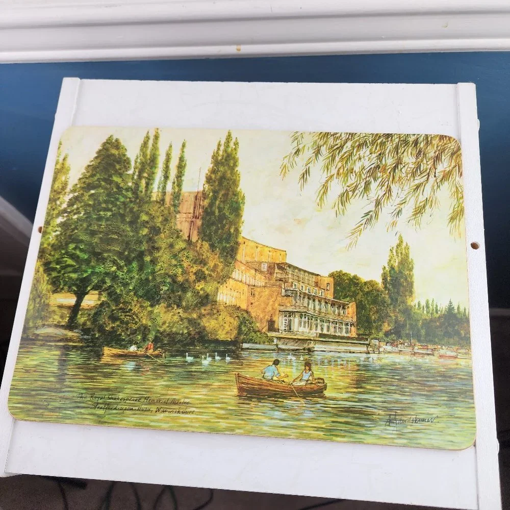 Clover Leaf Set of Four Shakespeare Table Mats England NWT